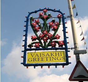 Vaisakhi street decorations-2, Leicester.jpg
