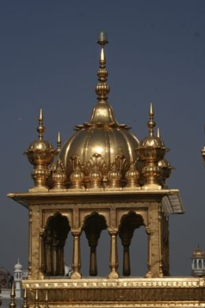 Dome on tower, Golden Temple.jpg