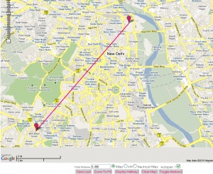 Distance from motibagh to red fort.jpg