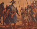 Baba Deep Singh draws his line in the sand with his Sikh Saint-Soldiers