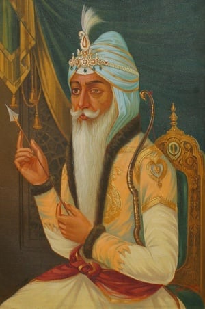 Maharaja Ranjit Singh, Sher-e-Panjab, Emperor of Punjab, Jammu & Kashmir, Kangra, Peshawar, Multan, Hazara, Jamrud, from 1799 to 1839.jpg
