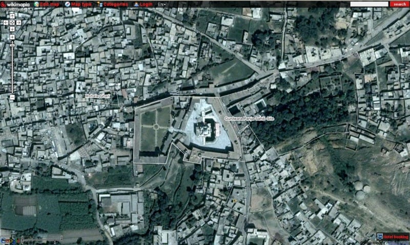 File:Aerial view of Gurdwara Panja Sahib.jpg
