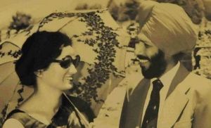 Nirmala Saini with her Husband Milkha Singh.jpg