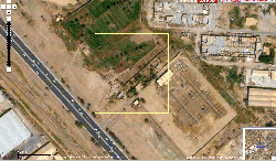 Posible ubicación de Gurdwara en Bagdad desde el aire. (imagen de wikimapia.org)