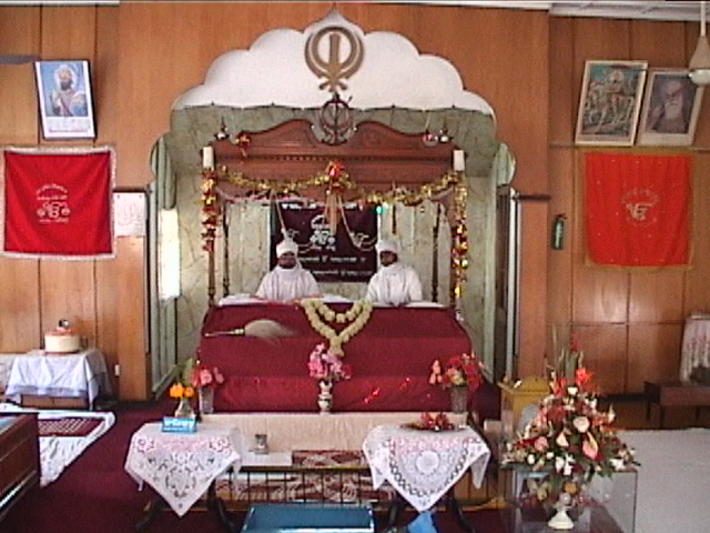 The Darbar sahib of Sikh Temple Landia. Continous Akhand Paths since 2003 have been going on at the Gurdwara Sahib.
