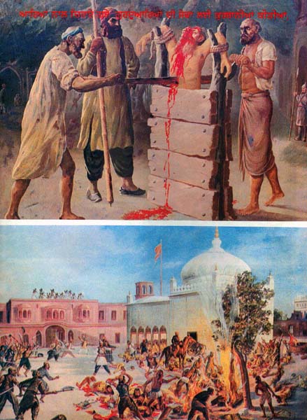 …who were cut by saws; Who were flayed alive; Who sacrificed themselves to upkeep the dignity of the Gurdwaras…