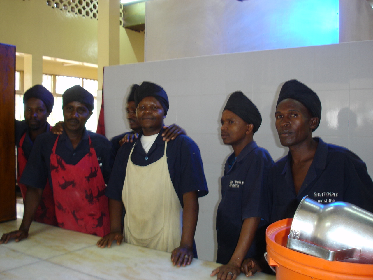Some of the African sewadars at the Gurdwara Sahib. (circa 2007)
