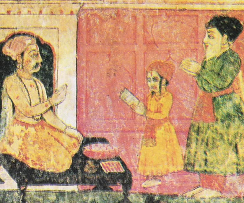 Father Mehta Kalu takes the young Nanak to school