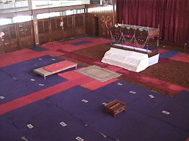 Dashmesh Hall. This is a bigger hall that is converted into a Darbar sahib when the Gurdwara hosts samagams. It also has a stage so it is used for other community events.