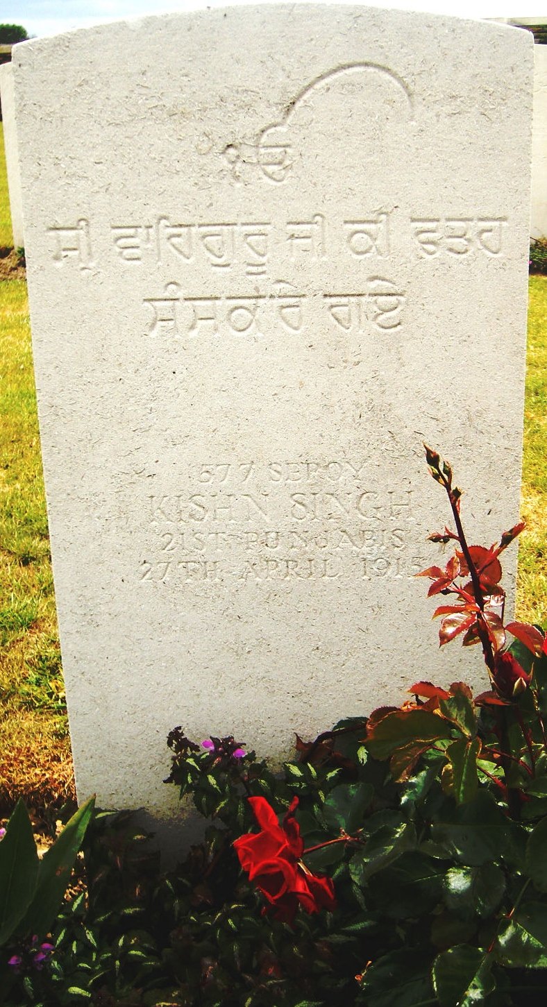 Grave of Kishn Singh bedford cemetory 26.5.2011.jpg