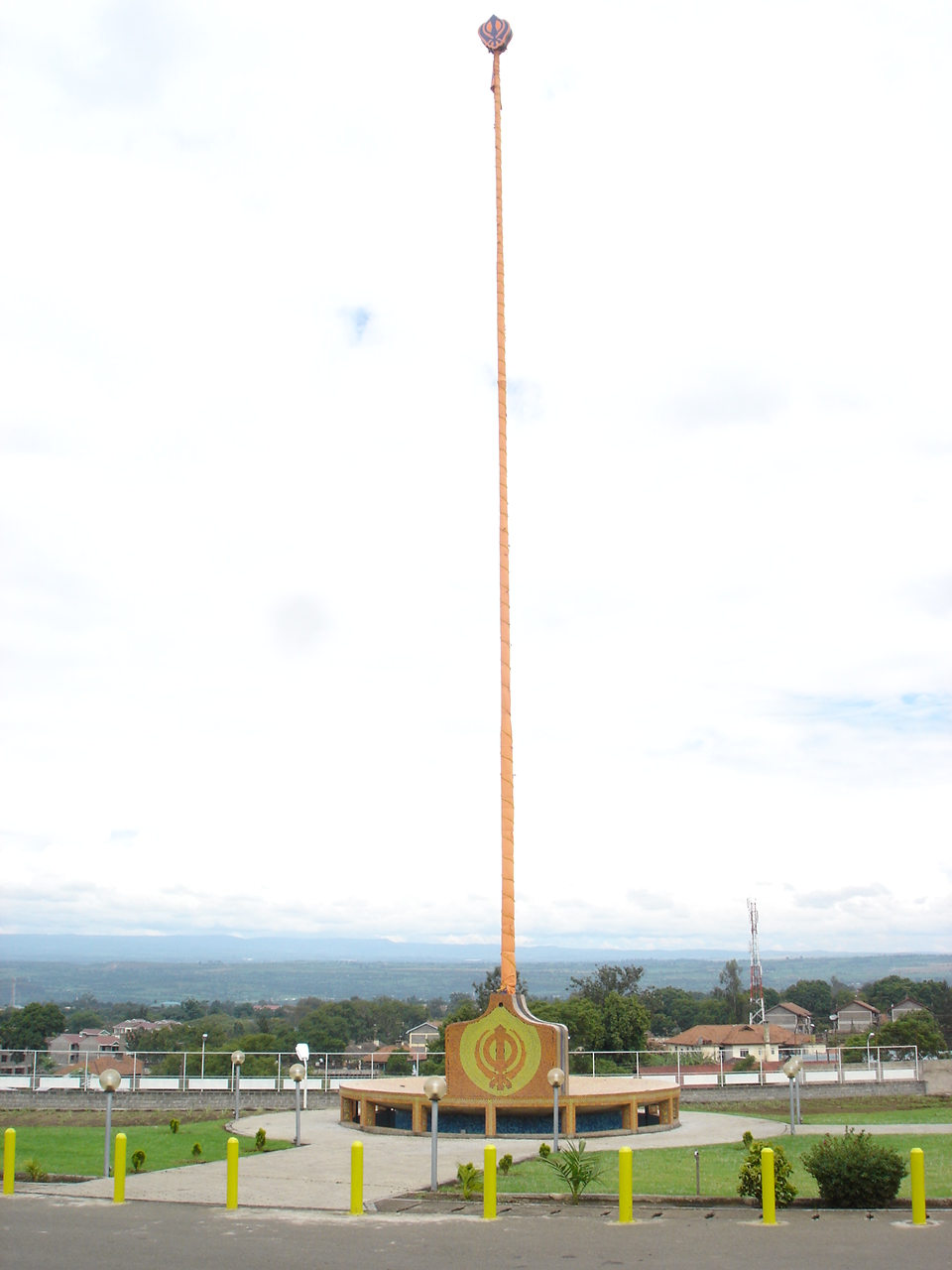 The New Nishan Sahib. You can see Lake Nakuru National Park in the Background of this photo.
