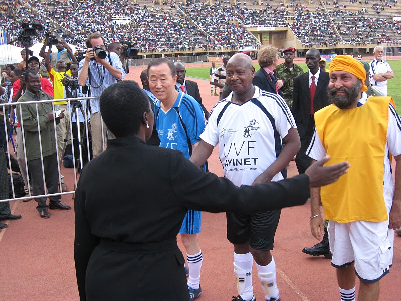 UN Secretary General Ban Ki-moon, President Museveni and Justice Anup Singh Choudry