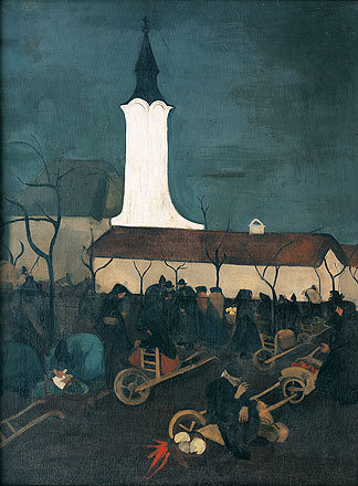 Hungarian Market Scene, 1938