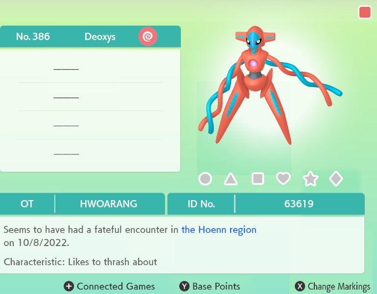 386 Deoxys