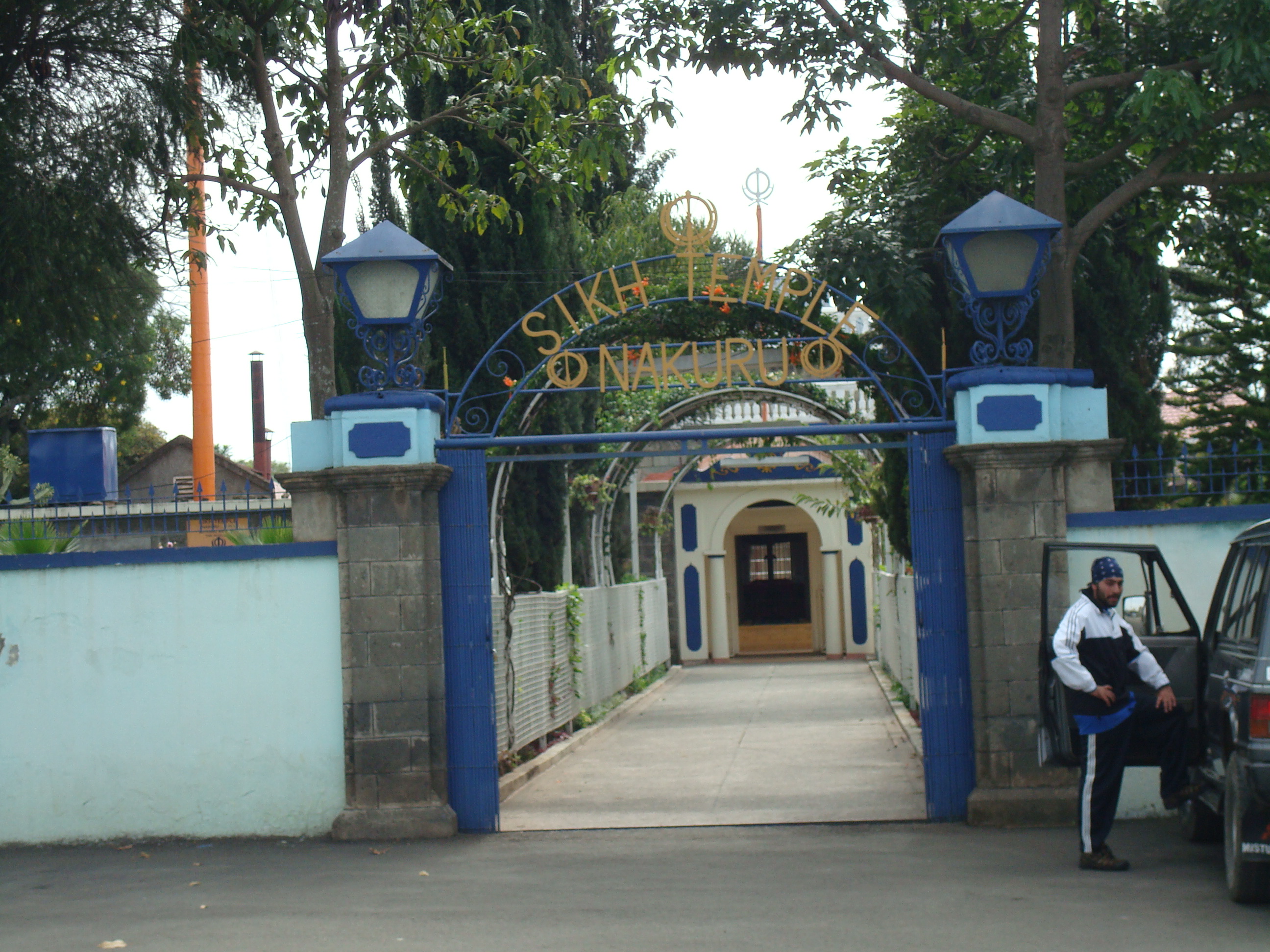 The front enterance of the Gurdwara Sahib