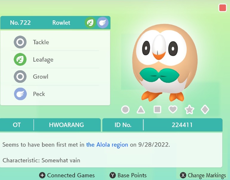 722 Rowlet