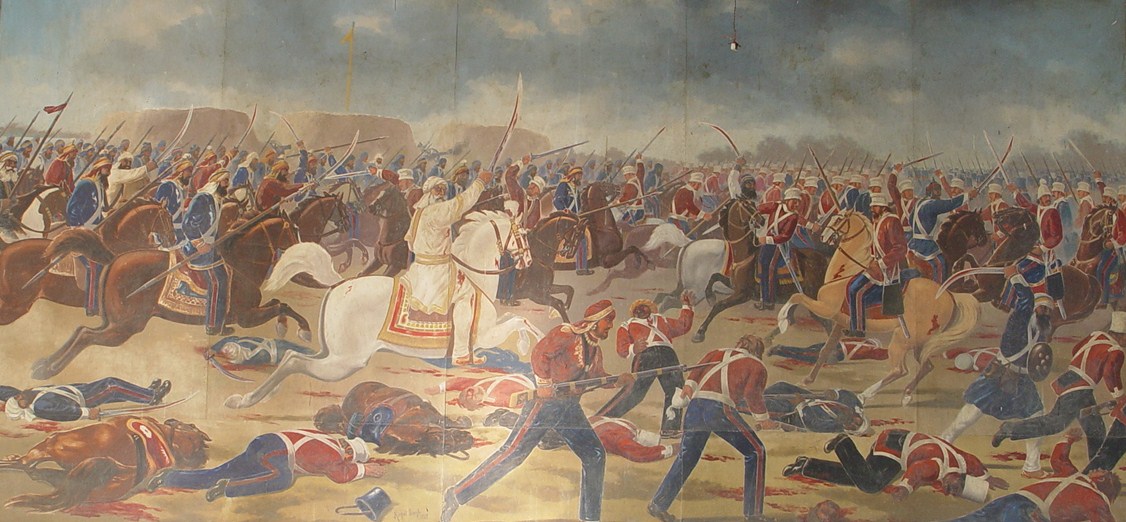 Battle of Sabraon, where the brave warrior, Sham Singh, met his end..JPG
