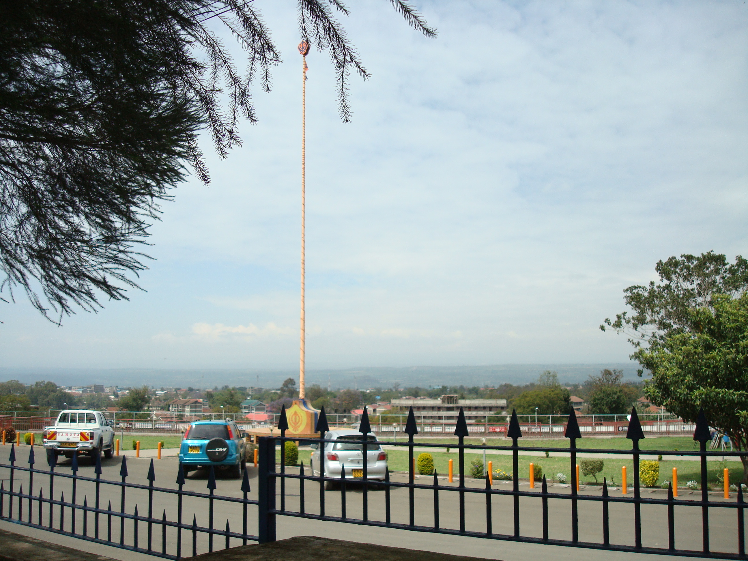 A view of the New Nishan Sahib in the Parking Lot