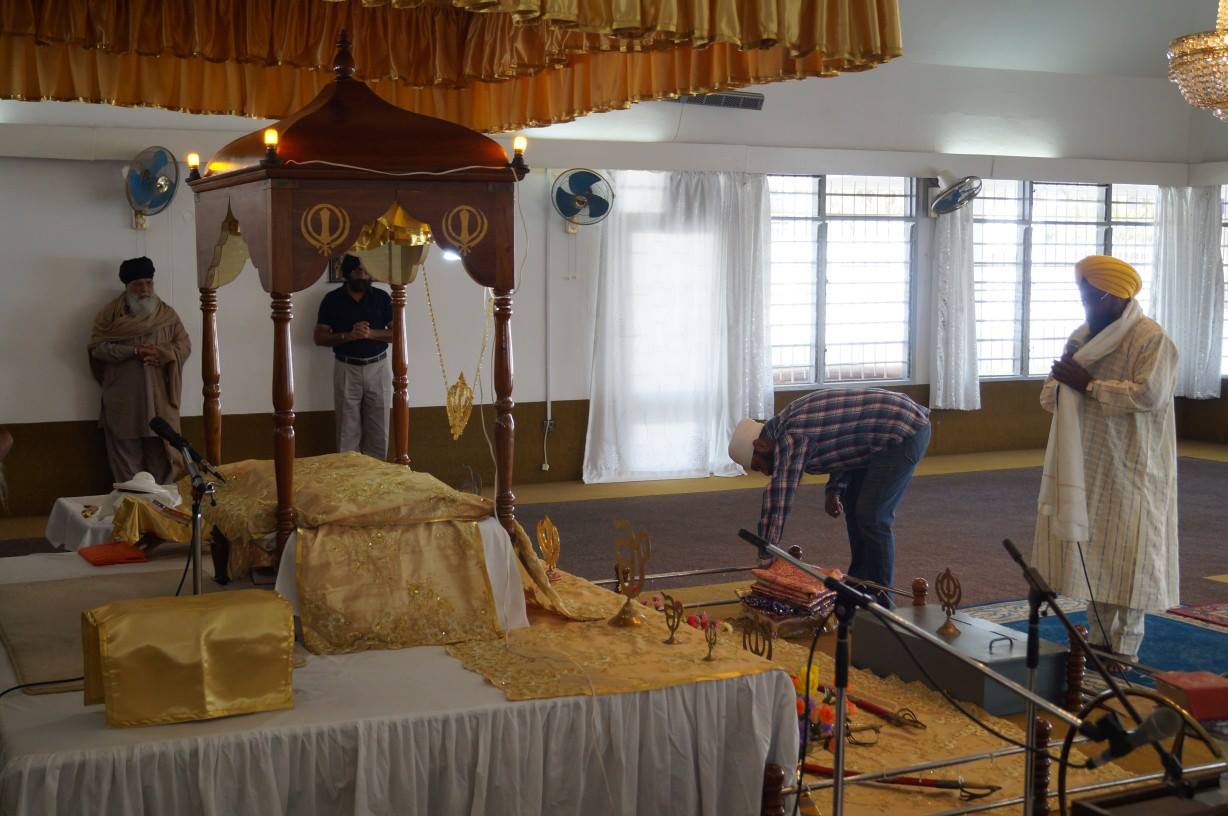 Manji Sahib in Darbar of the Gurdwara Sahib