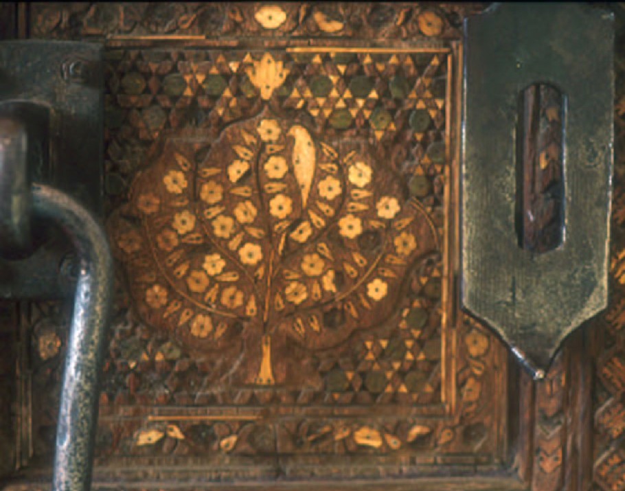 Detail of the ivory work on the Darshani Deori
