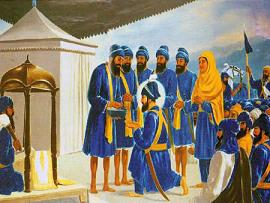 Vaisakhi 1699 - The Guru & the Disciple.jpg