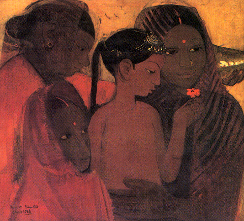 File:Tribal Women, a 1938 painting by Amrita Sher-Gil.jpg