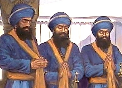 File:Daya Singh, Dharm Singh and Himmat Singh of the panj pyare.jpg