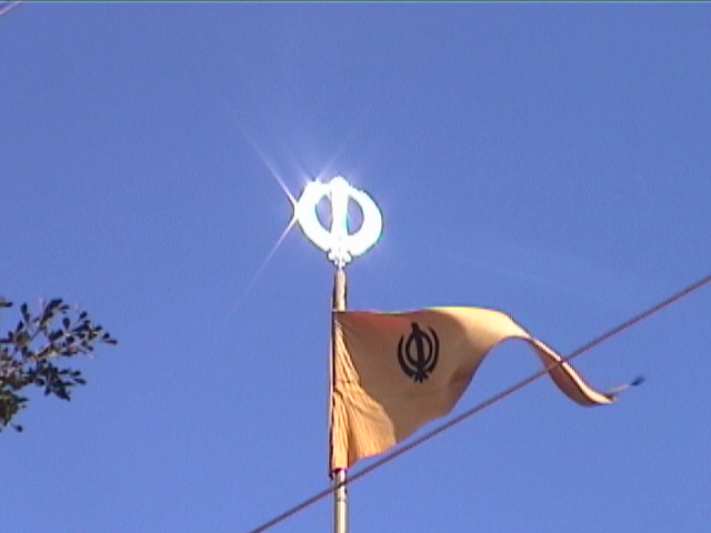 Nishan Sahib at Sunset (circa 2002)