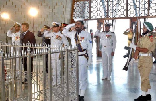 Gentleman Cadet Harcharn Singh at Mazar-e-Quaid on 25 Dec 2006