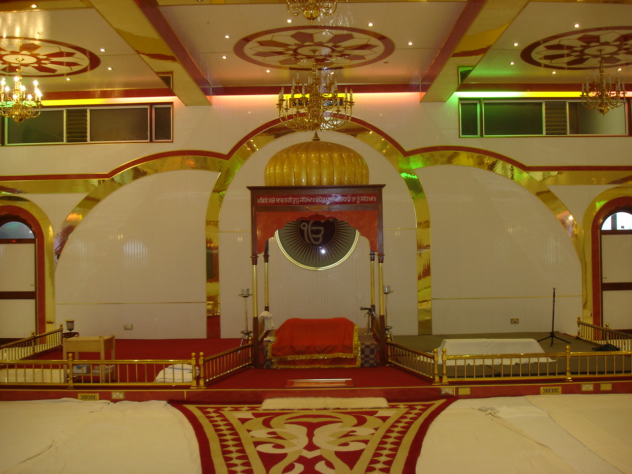 One of the Darbars at the Gurdwara Sahib
