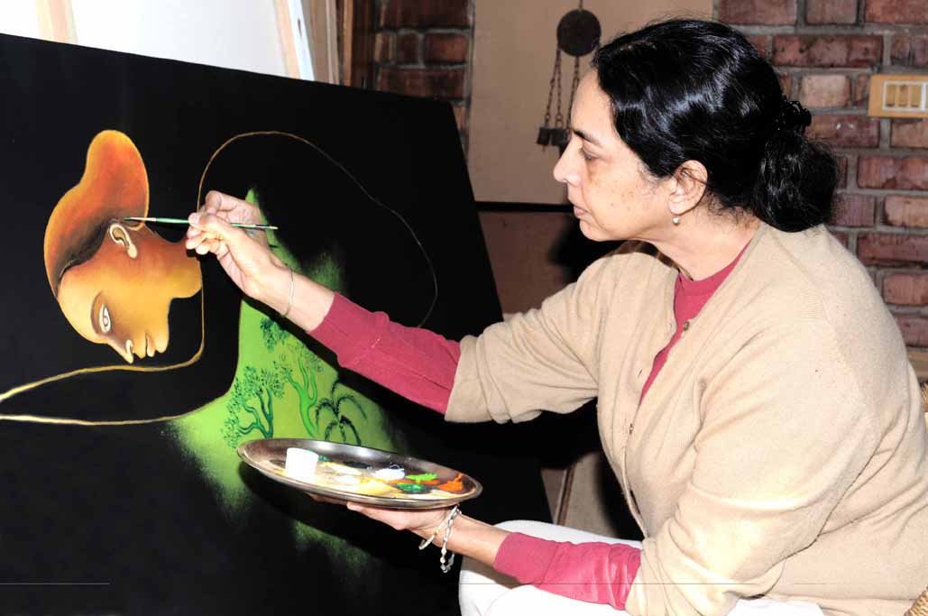 Arpana Caur, Painting