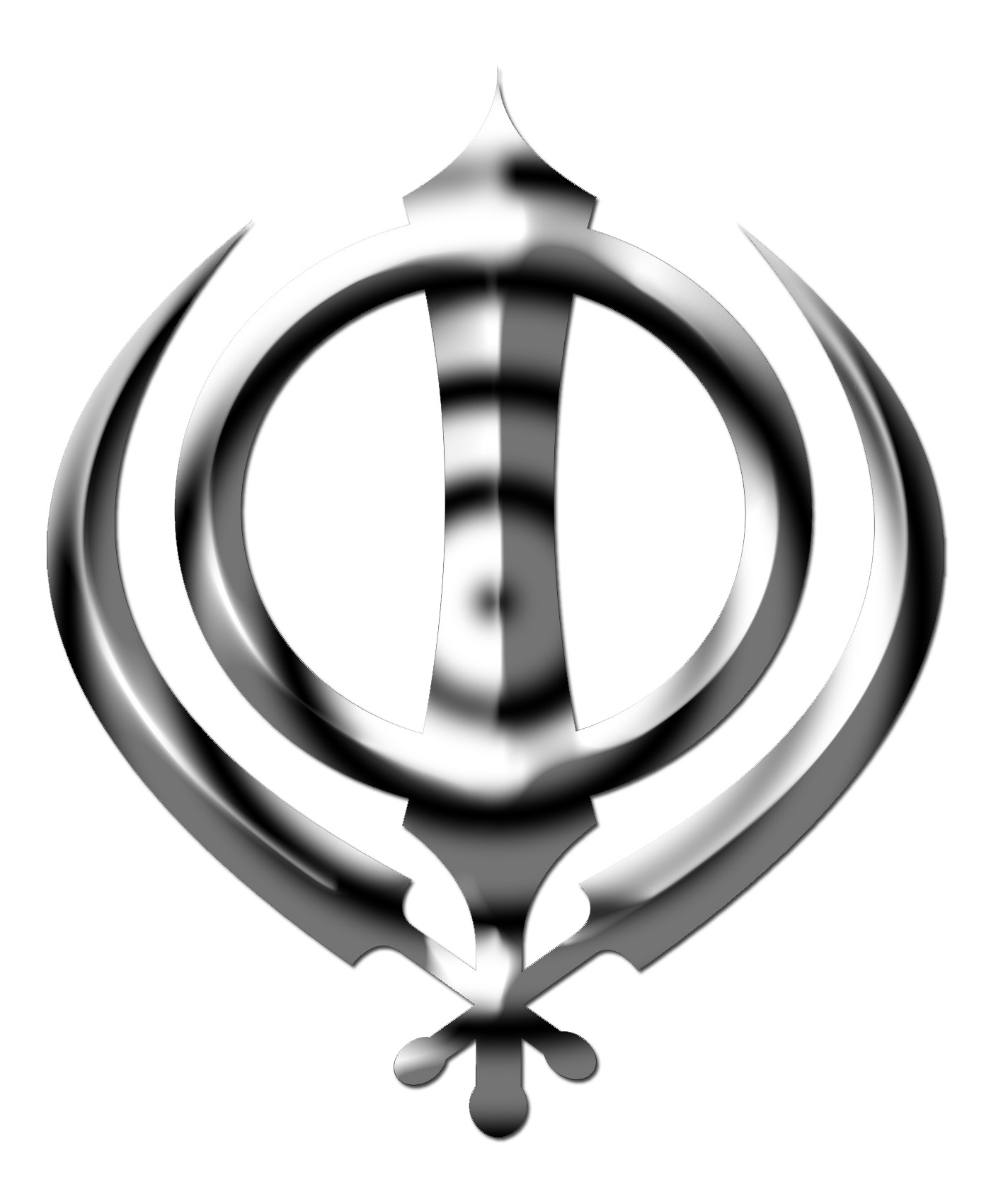 Khanda - black & white