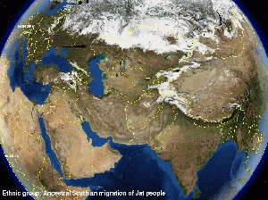 Ancestral Scythian migration of Jat people.gif