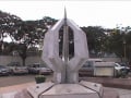 Vaisakhi 300 Monument built inside the Gurdwara complex to comemorate the Tercentary Khalsa Celebrations in Kenya.