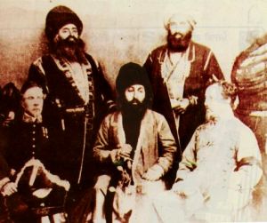 Shere Ali Khan with Cd Charles Chamberlain and Sir Richard F.Pollock .jpg