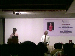SPEAKING ON BOOK "LIFE WIHTOUT LIMITS" BY NICK VUJICIC AT AHMEDABAD MANAGEMENT ASSOCIATION, AHMEDABAD