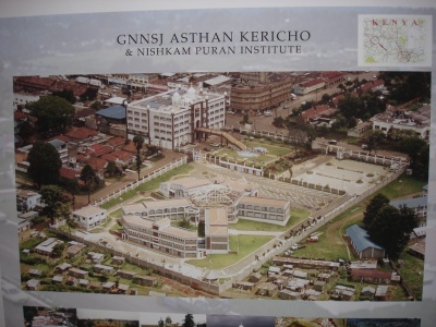 Ariel View of Gurdwara Sahib and Nishkam Puran Institute in Kericho, Kenya.
