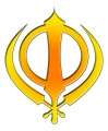 Khanda - yellow orange