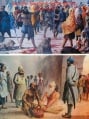 …who sacrificed their heads but did not surrender their Sikh Religion; Who got themselves cut to pieces from each of the joints of the body…