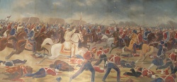 Battle of Sabraon, where the brave warrior, Sham Singh, met his end..JPG