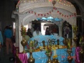Close up of Guru Granth Sahib's prakash at Gurdwara