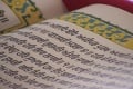 Close-up of a page from the Guru Granth Sahib