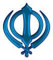 Khanda dark blue