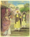 image showing Mata Sulakhni, Guru Nanak and Bhai Lehna from the book Biography of Guru Nanak