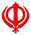Khanda - deep red