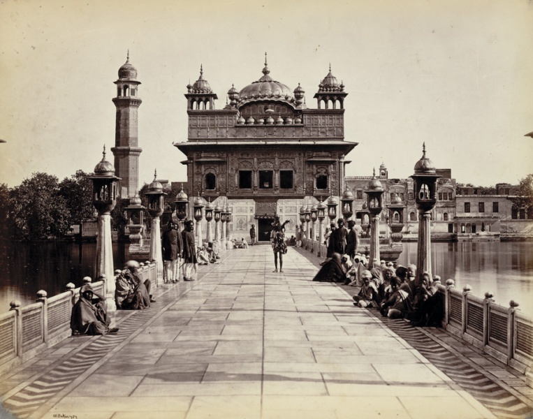 File:Pathway to Harmandir Sahib, Amritsar in 1870.jpg