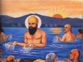 Guru Nanak "watering" his crops in Punjab