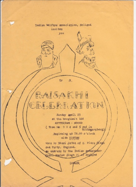 File:Invitation from Indian Welfare Association Holland. First Vaisakhi Celebration in Holland. 17-04-1977.jpeg