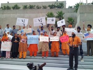Protest against the sikh prisoner Jagmohan Singh Ahuja hair forcibly been cut at Duval County Jail 6.jpg